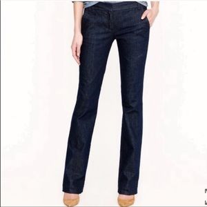 J. Crew City Wide Leg Denim Trousers